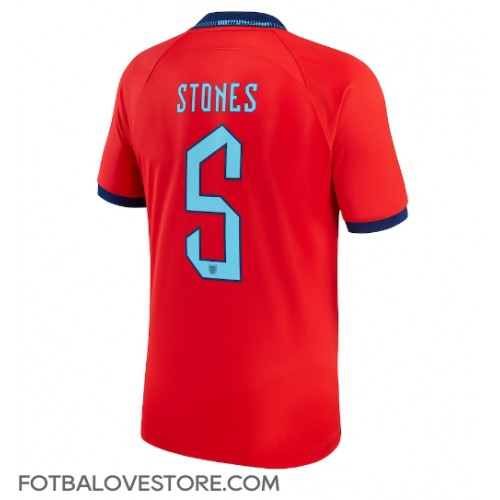 Anglie John Stones #5 Venkovní Dres MS 2022 Krátkým Rukávem